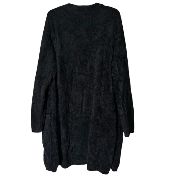 Soma Weekend Open Front Cardigan Size XXL Black Pockets Very Soft Lounge Cozy - Picture 8 of 14